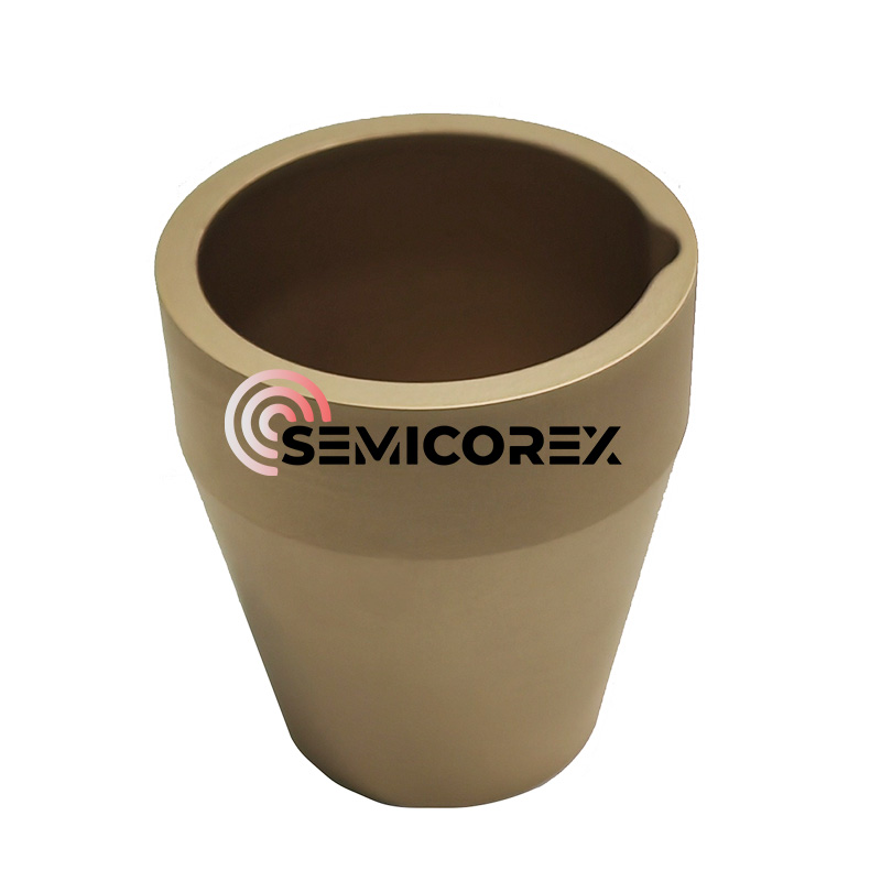 Grafitový kelímek potažený TaC